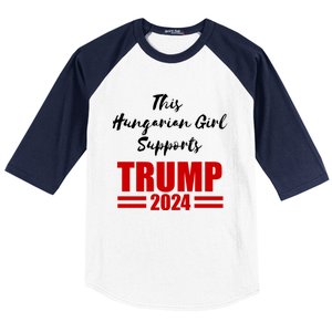 This Hungarian Supports Trump 2024 Political Gift Baseball Sleeve Shirt