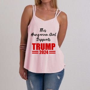 This Hungarian Supports Trump 2024 Political Gift Women's Strappy Tank