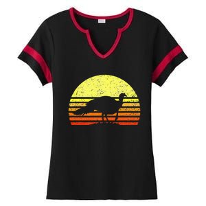 Turkey Hunting Sunset Upland Bird Hunter Thanksgiving Ladies Halftime Notch Neck Tee