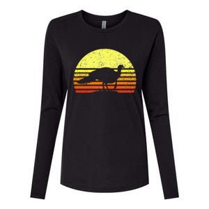 Turkey Hunting Sunset Upland Bird Hunter Thanksgiving Womens Cotton Relaxed Long Sleeve T-Shirt