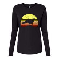 Turkey Hunting Sunset Upland Bird Hunter Thanksgiving Womens Cotton Relaxed Long Sleeve T-Shirt