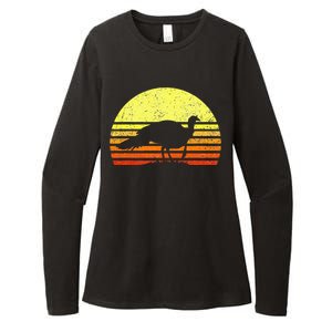 Turkey Hunting Sunset Upland Bird Hunter Thanksgiving Womens CVC Long Sleeve Shirt