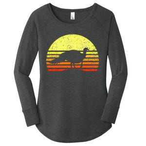 Turkey Hunting Sunset Upland Bird Hunter Thanksgiving Women's Perfect Tri Tunic Long Sleeve Shirt