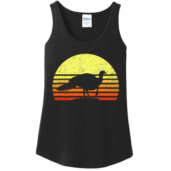 Turkey Hunting Sunset Upland Bird Hunter Thanksgiving Ladies Essential Tank