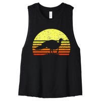 Turkey Hunting Sunset Upland Bird Hunter Thanksgiving Women's Racerback Cropped Tank