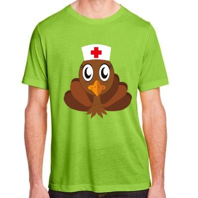 Thanksgiving Holiday Scrubs Top Fall Turkey Nurse Cool Gift Adult ChromaSoft Performance T-Shirt