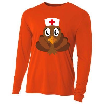 Thanksgiving Holiday Scrubs Top Fall Turkey Nurse Cool Gift Cooling Performance Long Sleeve Crew