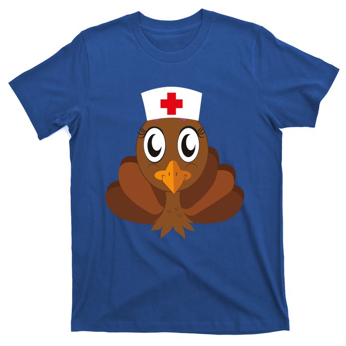 Thanksgiving Holiday Scrubs Top Fall Turkey Nurse Cool Gift T-Shirt