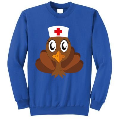 Thanksgiving Holiday Scrubs Top Fall Turkey Nurse Cool Gift Tall Sweatshirt