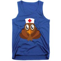 Thanksgiving Holiday Scrubs Top Fall Turkey Nurse Cool Gift Tank Top