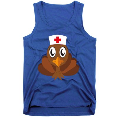 Thanksgiving Holiday Scrubs Top Fall Turkey Nurse Cool Gift Tank Top