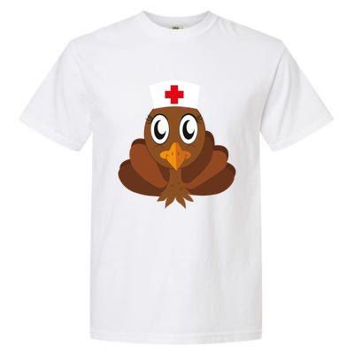 Thanksgiving Holiday Scrubs Top Fall Turkey Nurse Cool Gift Garment-Dyed Heavyweight T-Shirt