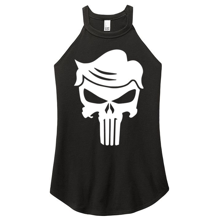 Trump Hair Skull Women's Perfect Tri Rocker Tank