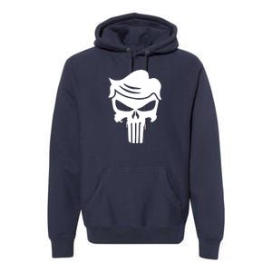 Trump Hair Skull Premium Hoodie