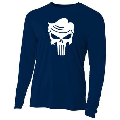 Trump Hair Skull Cooling Performance Long Sleeve Crew