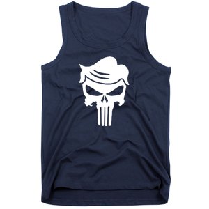 Trump Hair Skull Tank Top