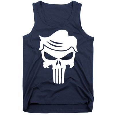 Trump Hair Skull Tank Top