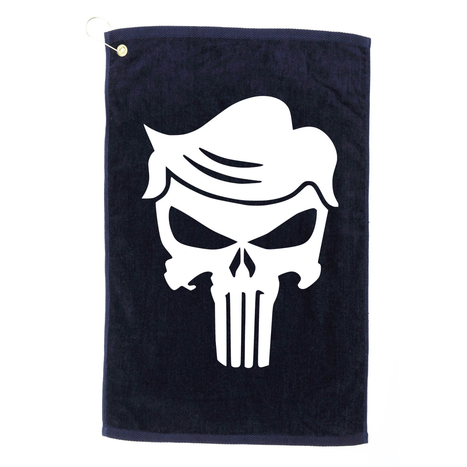 Trump Hair Skull Golf Towel