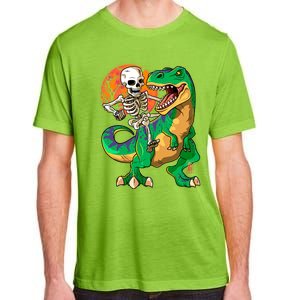 TRex Halloween Skeleton Dinosaur T Rex Funny Gift Adult ChromaSoft Performance T-Shirt