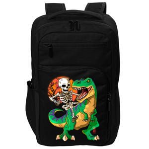 TRex Halloween Skeleton Dinosaur T Rex Funny Gift Impact Tech Backpack