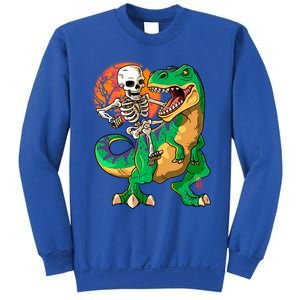 TRex Halloween Skeleton Dinosaur T Rex Funny Gift Sweatshirt