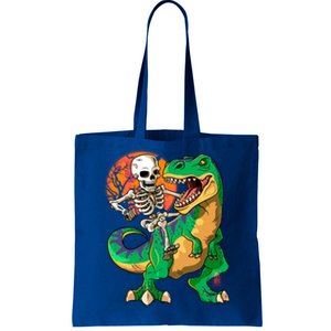 TRex Halloween Skeleton Dinosaur T Rex Funny Gift Tote Bag