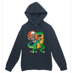 TRex Halloween Skeleton Dinosaur T Rex Funny Gift Urban Pullover Hoodie