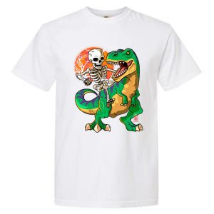 TRex Halloween Skeleton Dinosaur T Rex Funny Gift Garment-Dyed Heavyweight T-Shirt