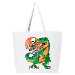 TRex Halloween Skeleton Dinosaur T Rex Funny Gift 25L Jumbo Tote