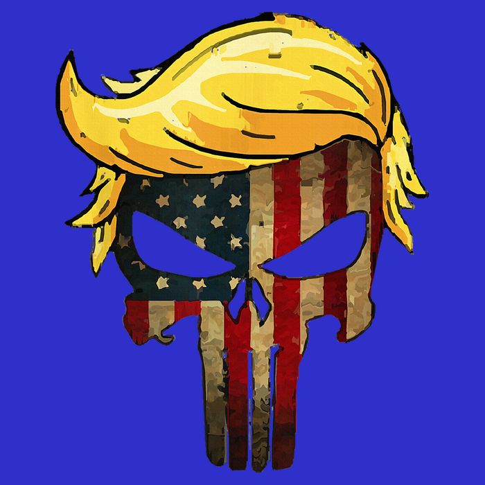 Trump Hair Skull 4th Of July Trump Us Flag Gift Hoodie