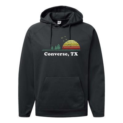 Texas Home Souvenir Print Performance Fleece Hoodie