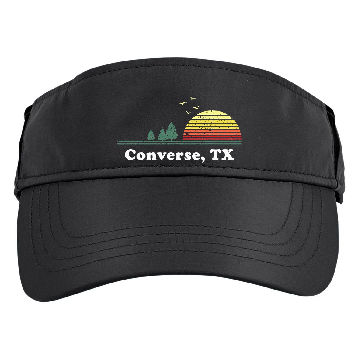 Texas Home Souvenir Print Adult Drive Performance Visor