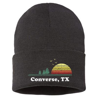 Texas Home Souvenir Print Sustainable Knit Beanie