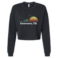Texas Home Souvenir Print Cropped Pullover Crew