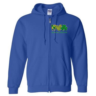 Tooth Heart Shamrock Dentist Dental St Patrick's Day Gift Great Gift Full Zip Hoodie