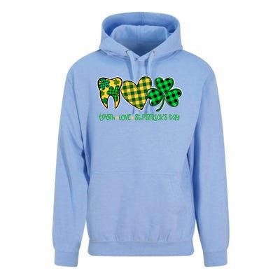 Tooth Heart Shamrock Dentist Dental St Patrick's Day Gift Great Gift Unisex Surf Hoodie