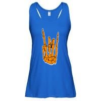 Trendy Halloween Skeleton Rocker Graphic Costume Cool Gift Ladies Essential Flowy Tank