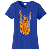 Trendy Halloween Skeleton Rocker Graphic Costume Cool Gift Women's T-Shirt