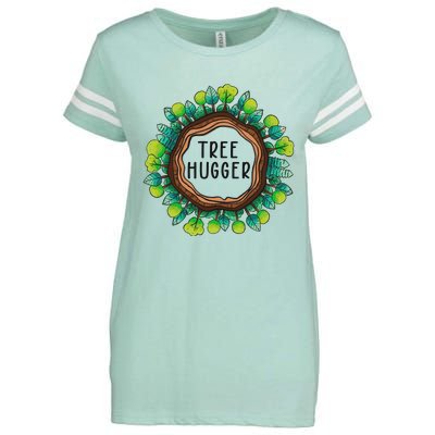 Tree Hugger Save Our Planet Enza Ladies Jersey Football T-Shirt