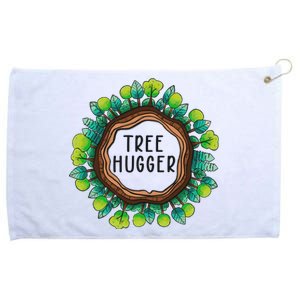 Tree Hugger Save Our Planet Grommeted Golf Towel