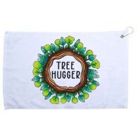 Tree Hugger Save Our Planet Grommeted Golf Towel