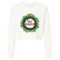 Tree Hugger Save Our Planet Cropped Pullover Crew