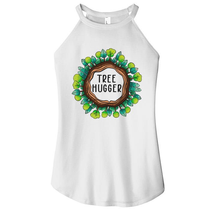 Tree Hugger Save Our Planet Women's Perfect Tri Rocker Tank