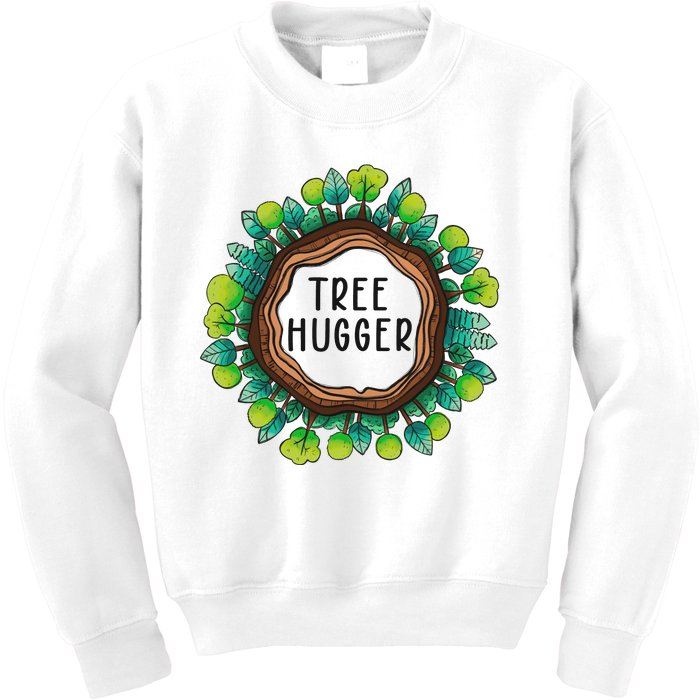 Tree Hugger Save Our Planet Kids Sweatshirt