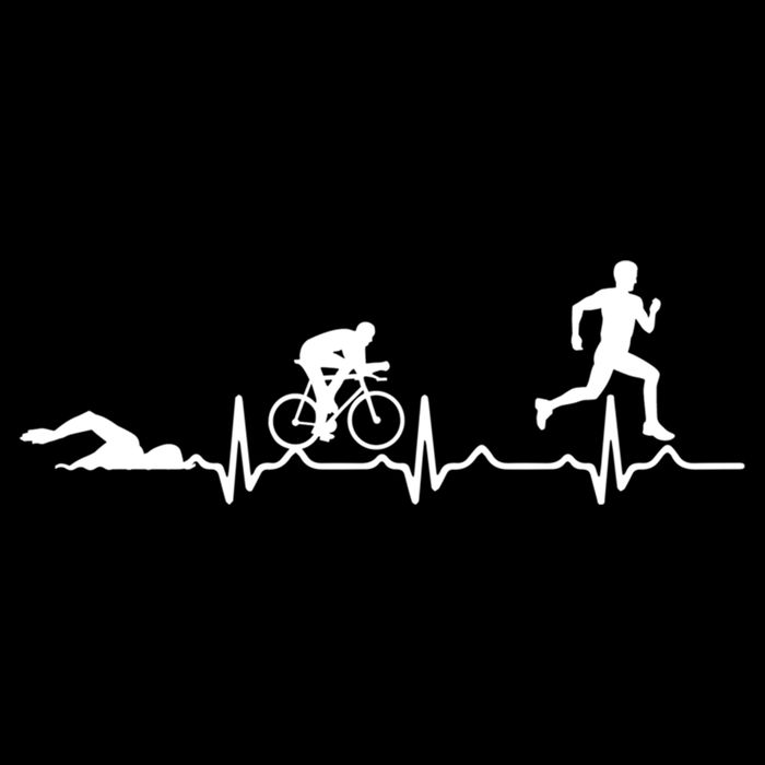 Triathlon Heartbeat Swim Cycle Run Athletes Cool Gift Impact Tech Backpack