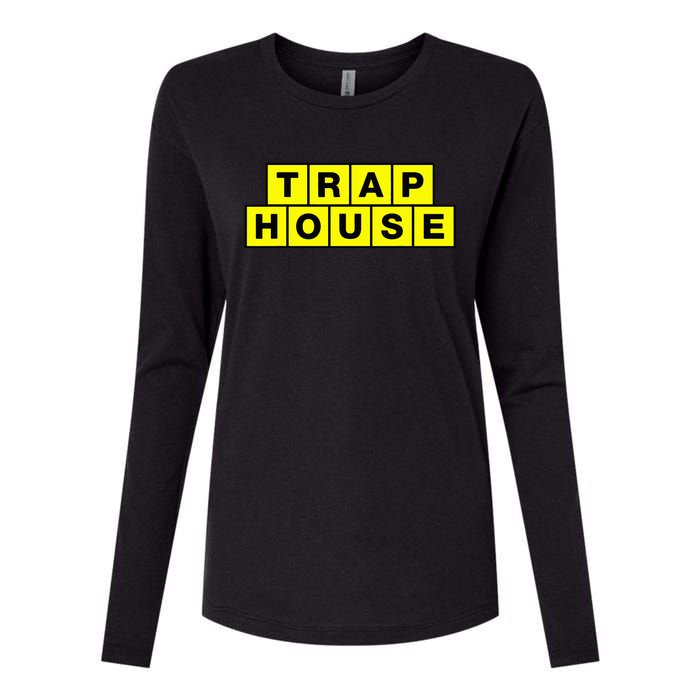 Trap House Womens Cotton Relaxed Long Sleeve T-Shirt