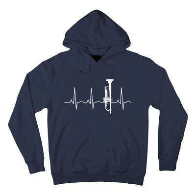 Trumpeter Heartbeat Trumpet Player Music Jazz Tall Hoodie