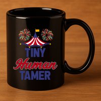Tiny Hu Tamer Circus Carnival Ring Master Teacher Parent Gift 11oz C Handle Ceramic Mug