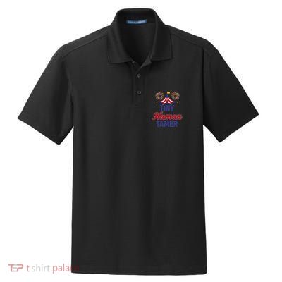 Tiny Hu Tamer Circus Carnival Ring Master Teacher Parent Gift Dry Zone Grid Polo