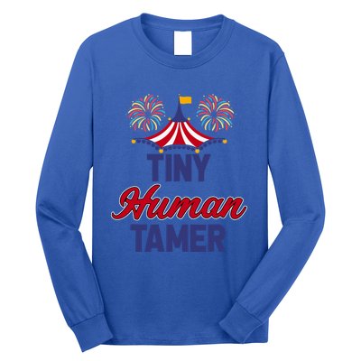 Tiny Hu Tamer Circus Carnival Ring Master Teacher Parent Gift Long Sleeve Shirt